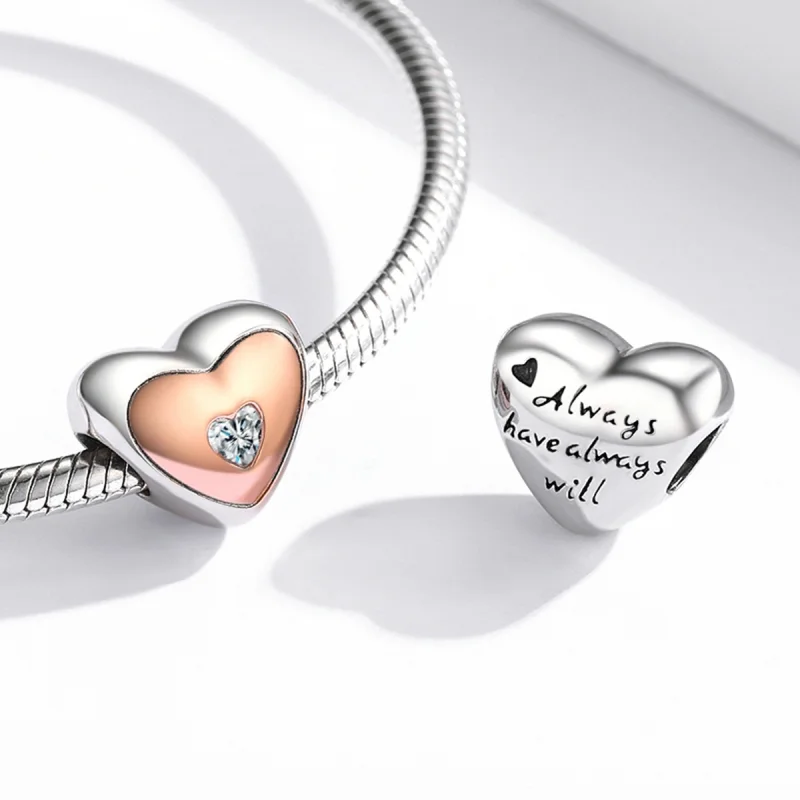 (imagem para) Pandora Style Double Color Love Charm - BSC566 - Visualizar 4