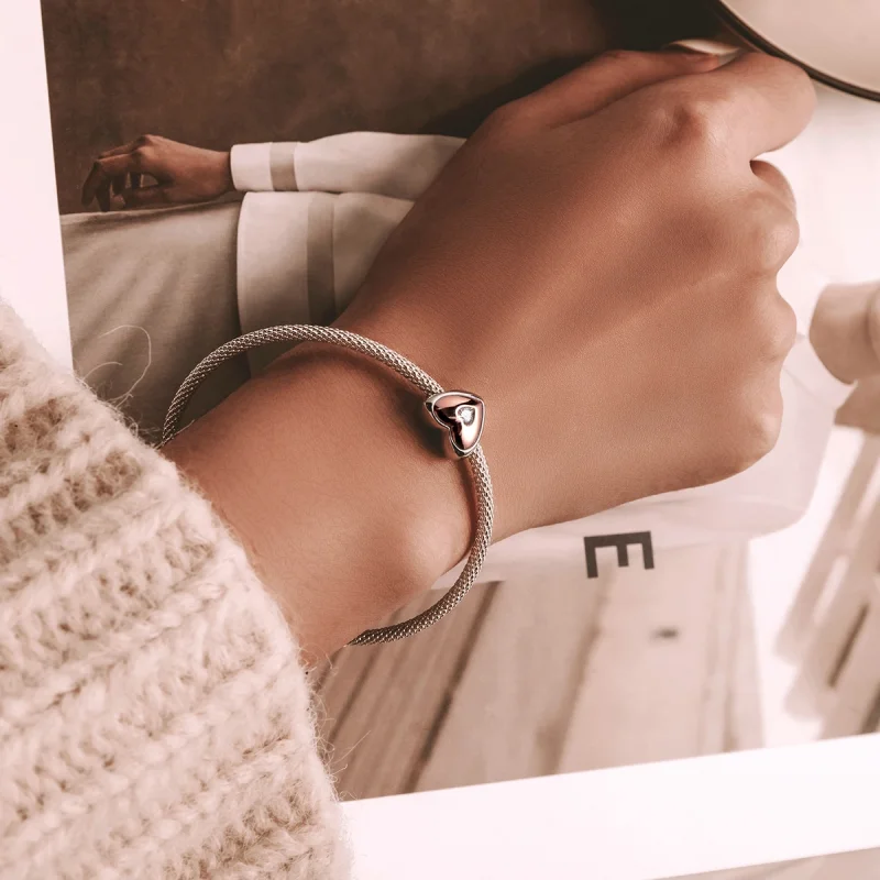 (imagem para) Pandora Style Double Color Love Charm - BSC566 - Visualizar 5