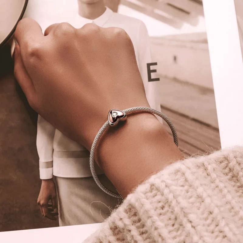 (imagem para) Pandora Style Double Color Love Charm - BSC566 - Visualizar 6