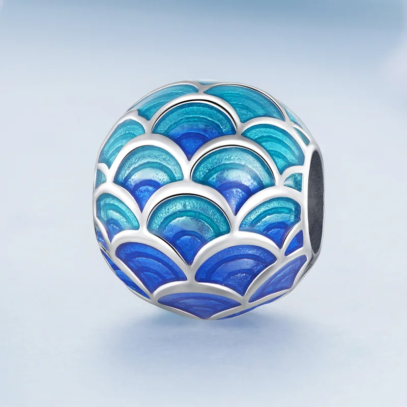 (imagem para) Pandora Style Dragon Scales Charm - BSC683 - Visualizar 2