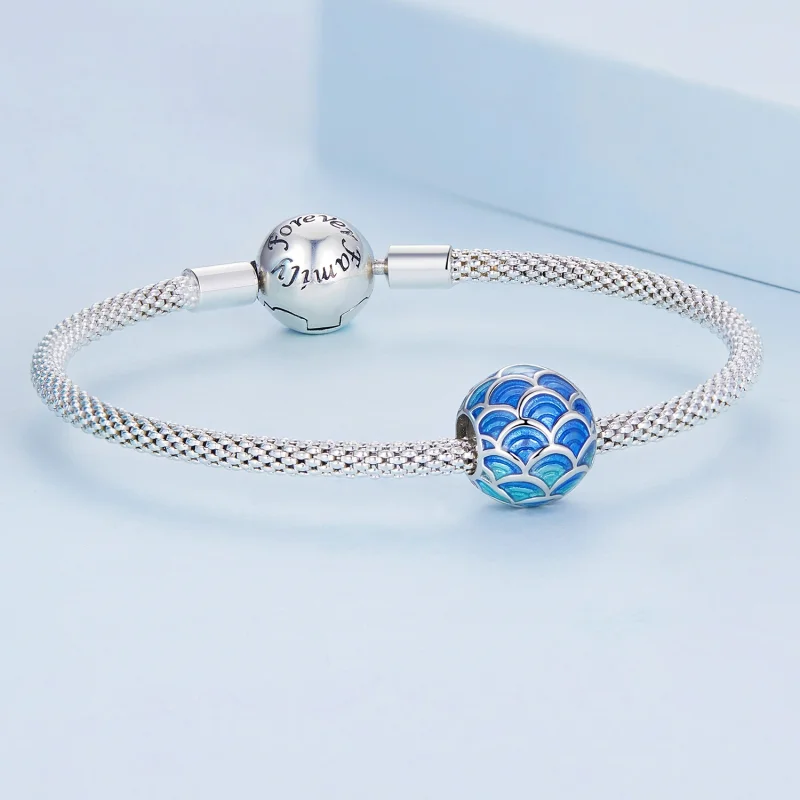 (imagem para) Pandora Style Dragon Scales Charm - BSC683 - Visualizar 5