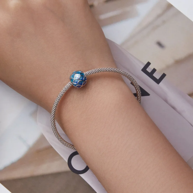 (imagem para) Pandora Style Dragon Scales Charm - BSC683 - Visualizar 6