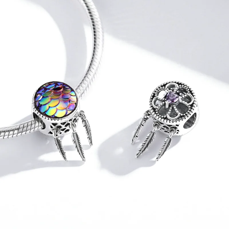 (imagem para) Pandora Style Dream Catcher Charm - SCC1985 - Visualizar 4