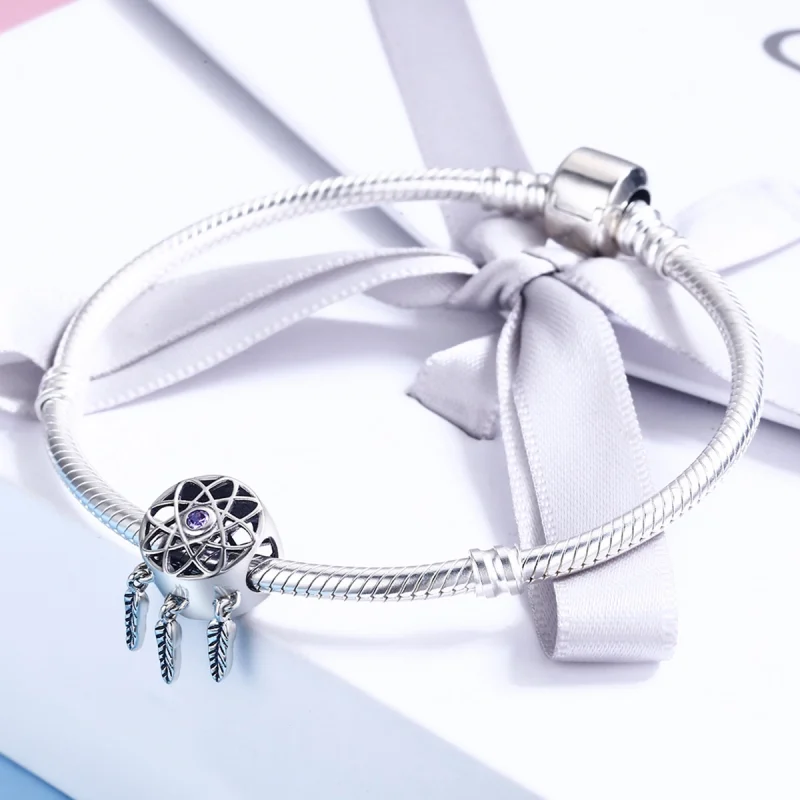 (imagem para) Pandora Style Dreamcatcher Charm - SCC330 - Visualizar 4