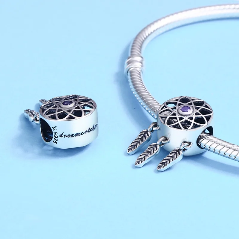 (imagem para) Pandora Style Dreamcatcher Charm - SCC330 - Visualizar 5