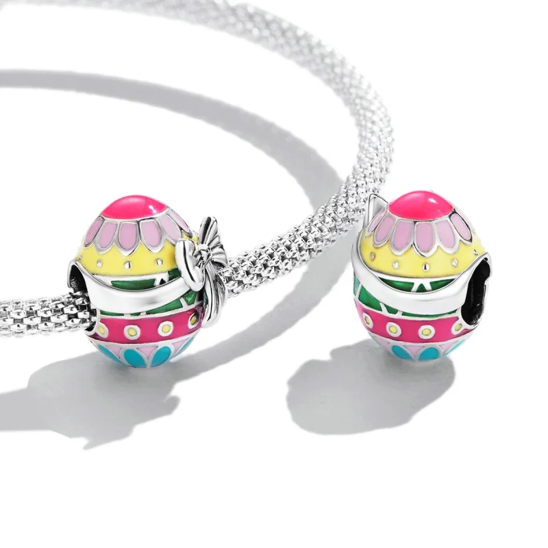 (imagem para) Pandora Style Easter Egg with Bow Charm - SCC2119 - Visualizar 4