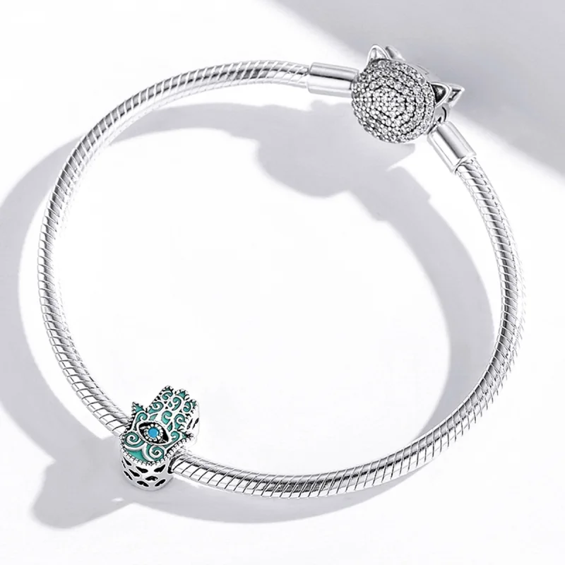 (imagem para) Pandora Style Eye of Fatima Charm - BSC510 - Visualizar 4