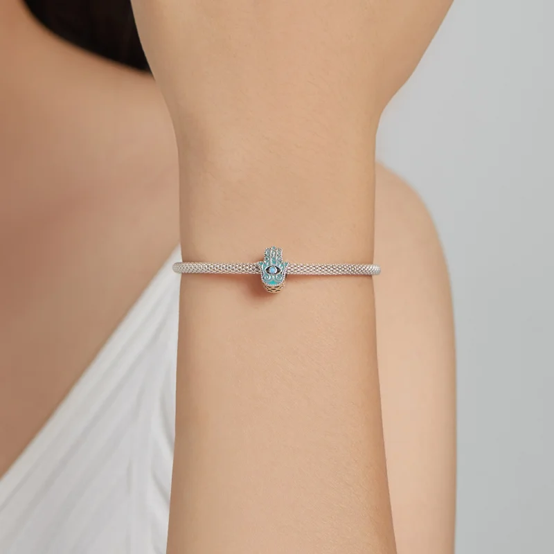 (imagem para) Pandora Style Eye of Fatima Charm - BSC510 - Visualizar 5