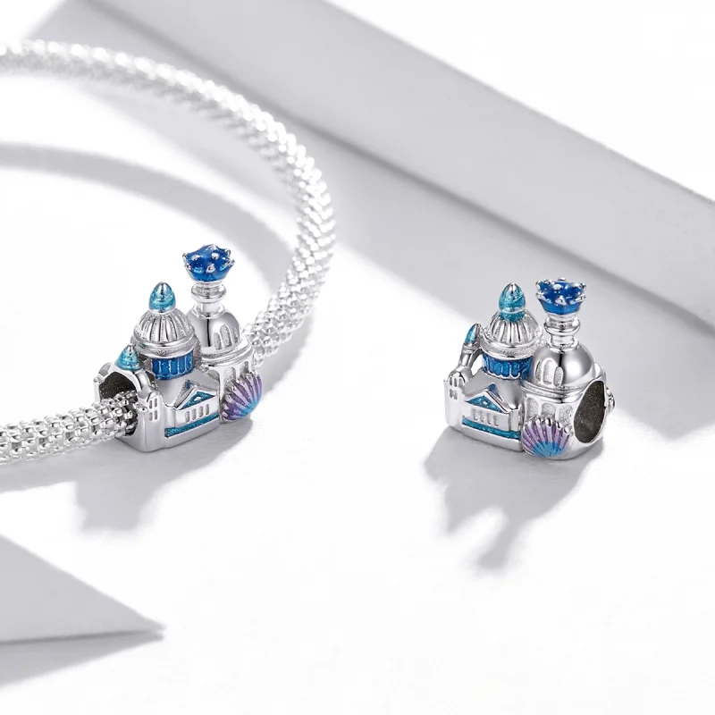 (imagem para) Pandora Style Fantasy Castle Charm - BSC432 - Visualizar 4
