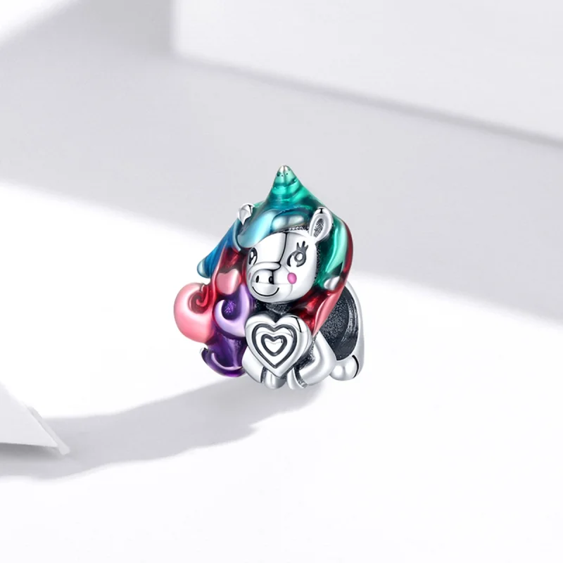 (imagem para) Pandora Style Fantasy Pony Charm - SCC1919 - Visualizar 2