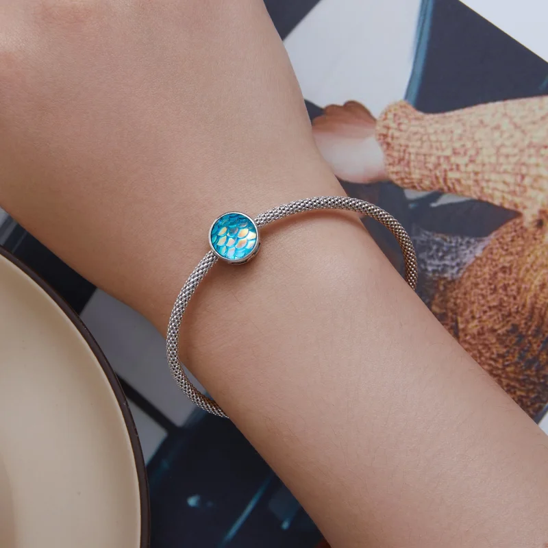 (imagem para) Pandora Style Fish Scales Charm - SCC2412 - Visualizar 6