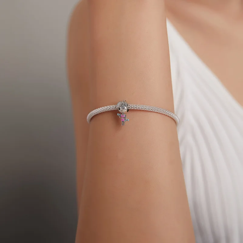 (imagem para) Pandora Style Fitness Girl Charm - BSC488 - Visualizar 5