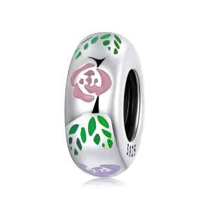 (imagem para) Pandora Style Flower Doodle Charm - BSC596