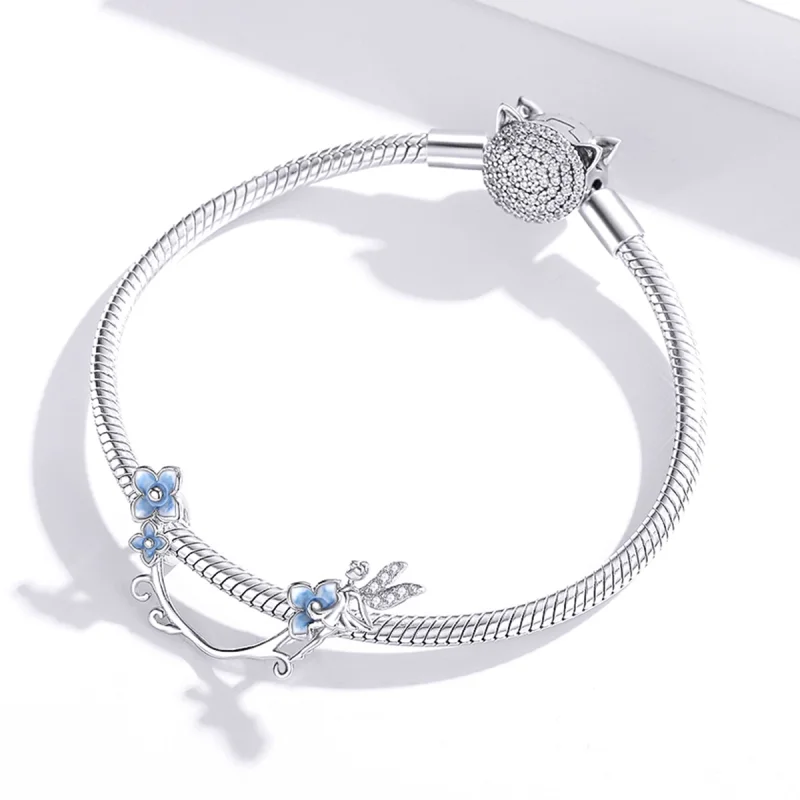 (imagem para) Pandora Style Flower Spirit Charm - BSC391 - Visualizar 3