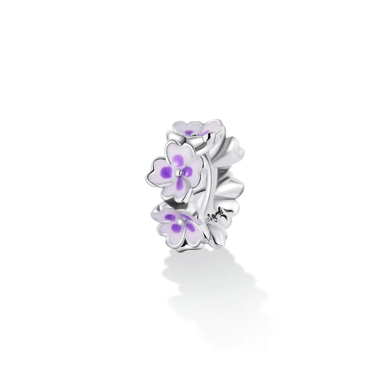 (imagem para) Pandora Style Flowers Spacer Charm - SCC2212 - Visualizar 2