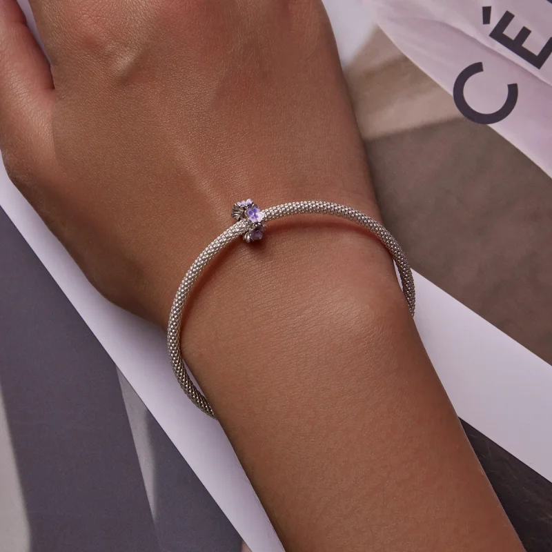 (imagem para) Pandora Style Flowers Spacer Charm - SCC2212 - Visualizar 6