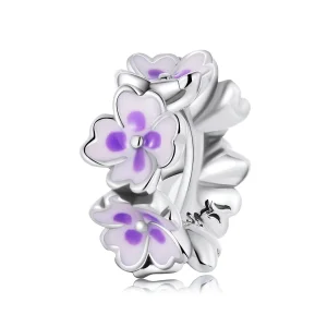 (imagem para) Pandora Style Flowers Spacer Charm - SCC2212