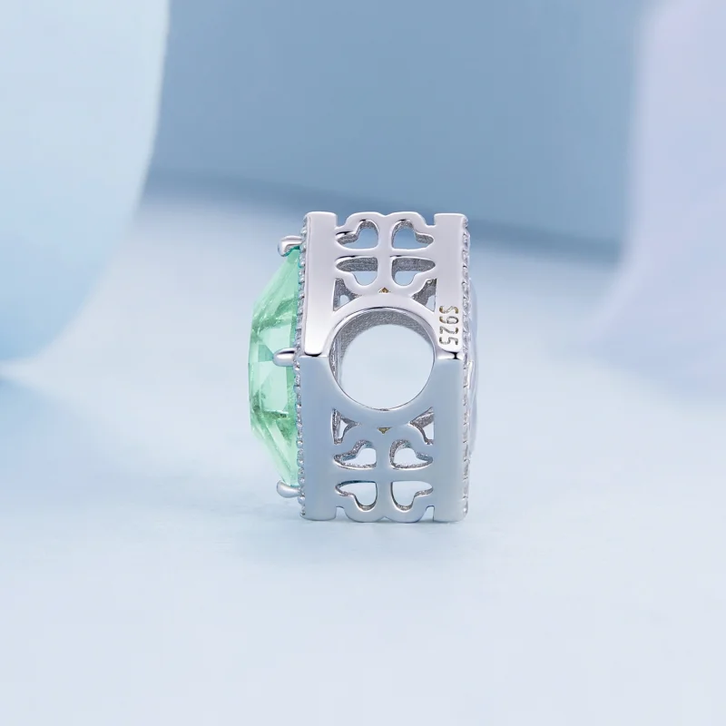 (imagem para) Pandora Style Four Leaf Clover Charm - BSC667 - Visualizar 3