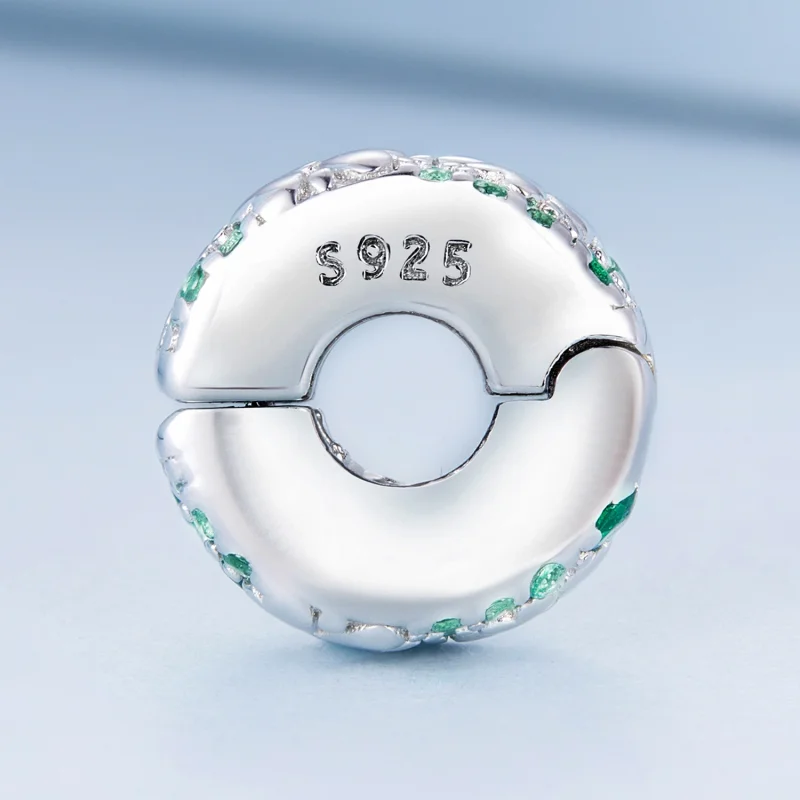 (imagem para) Pandora Style Four Leaf Clover Clip - BSC678 - Visualizar 3