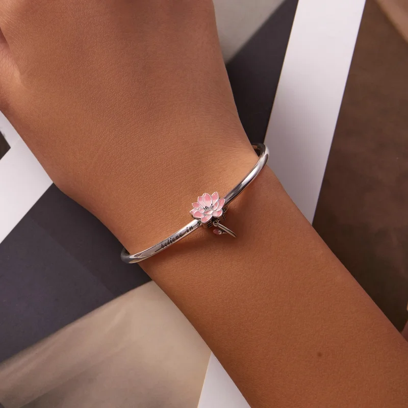 (imagem para) Pandora Style Fresh Lotus Charm - SCC2157 - Visualizar 5