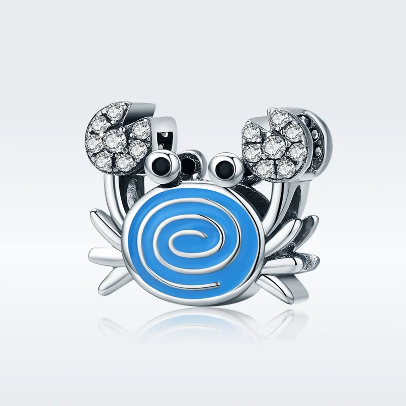 (imagem para) Pandora Style Funny Crab Charm - SCC682 - Visualizar 2