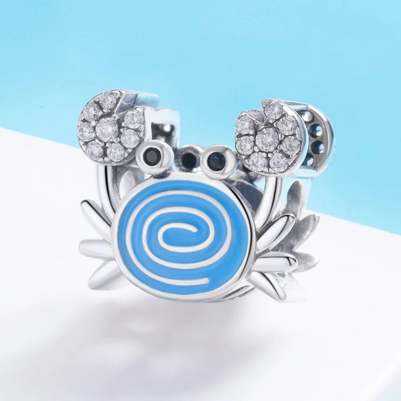 (imagem para) Pandora Style Funny Crab Charm - SCC682 - Visualizar 3