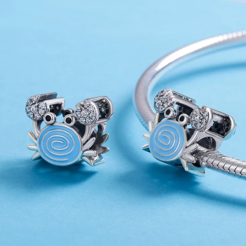 (imagem para) Pandora Style Funny Crab Charm - SCC682 - Visualizar 5