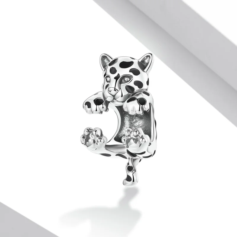 (imagem para) Pandora Style Funny Little Cheetah Charm - BSC556 - Visualizar 2