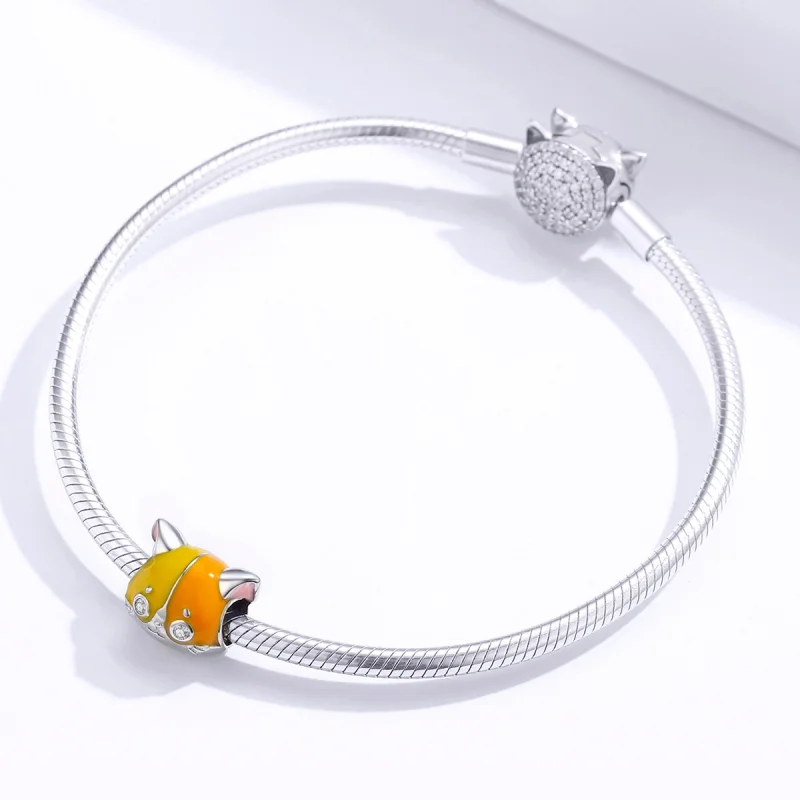 (imagem para) Pandora Style Garfield Charm - BSC189 - Visualizar 3