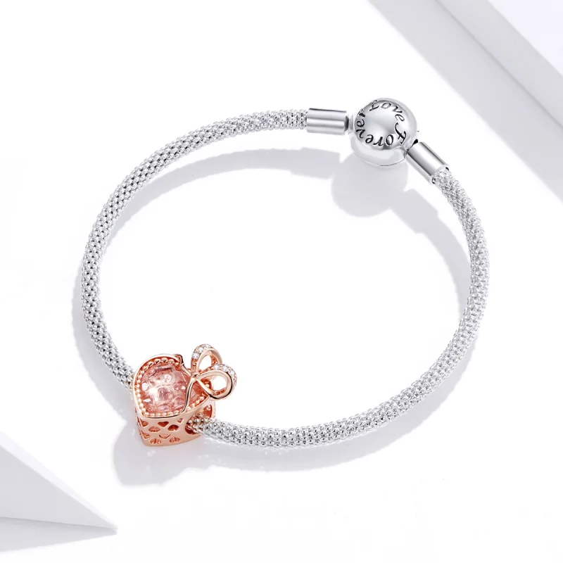 (imagem para) Pandora Style Gift of Love Charm - BSC398 - Visualizar 3