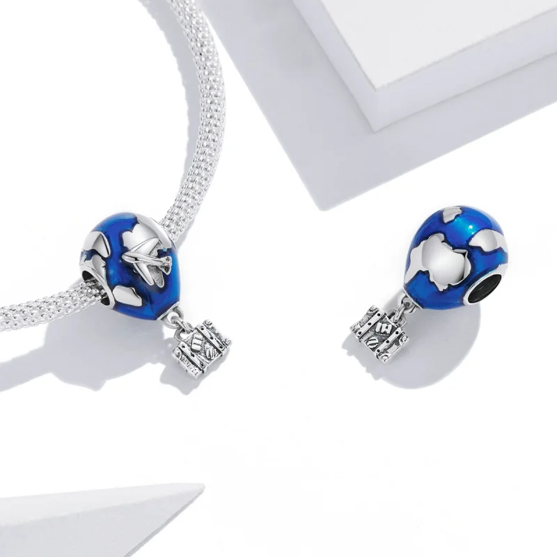 (imagem para) Pandora Style Globetrotter - Hot Air Balloon Charm - SCC2028 - Visualizar 4