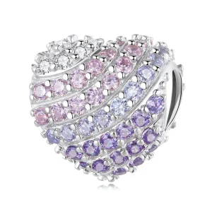 (imagem para) Pandora Style Gradient Heart Charm - BSC624