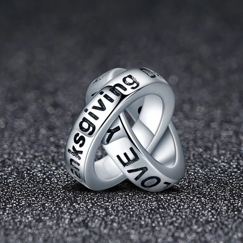 (imagem para) Pandora Style Grateful to You Charm - SCC227 - Visualizar 2