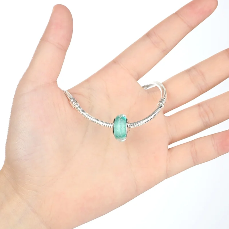 (imagem para) Pandora Style Green Murano Glass Charm - SCZ021 - Visualizar 5