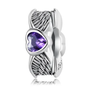 (imagem para) Pandora Style Guardian Heart Spacer Charm - BSC677