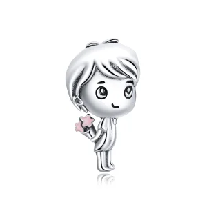 (imagem para) Pandora Style Heartbeat Boy Charm - BSC400