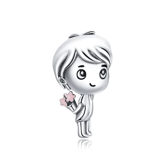 (imagem para) Pandora Style Heartbeat Boy Charm - BSC400