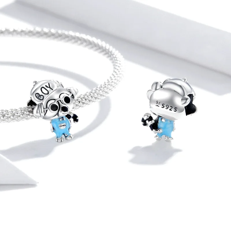 (imagem para) Pandora Style Hip Hop Raccoon Charm - SCC1629 - Visualizar 4