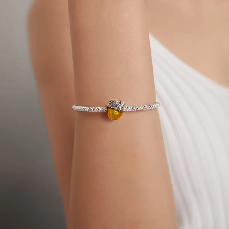 (imagem para) Pandora Style Honey Pot Charm - SCC1914 - Visualizar 5
