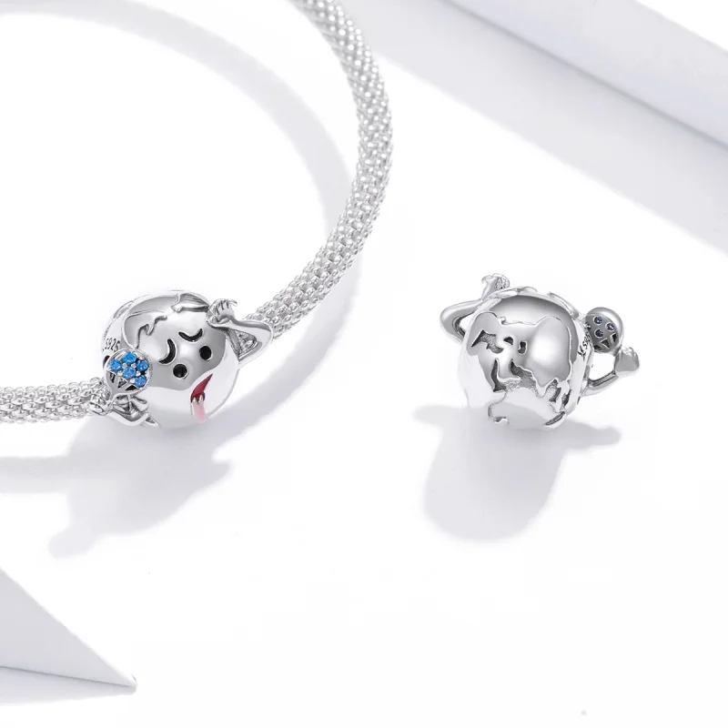 (imagem para) Pandora Style Hot Earth Charm - SCC1582 - Visualizar 3