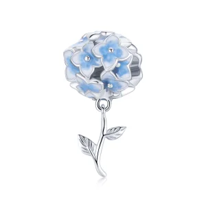 Pandora Style Hydrangea Charm - BSC392 (imagem para) Pandora Style Hydrangea Charm - BSC392