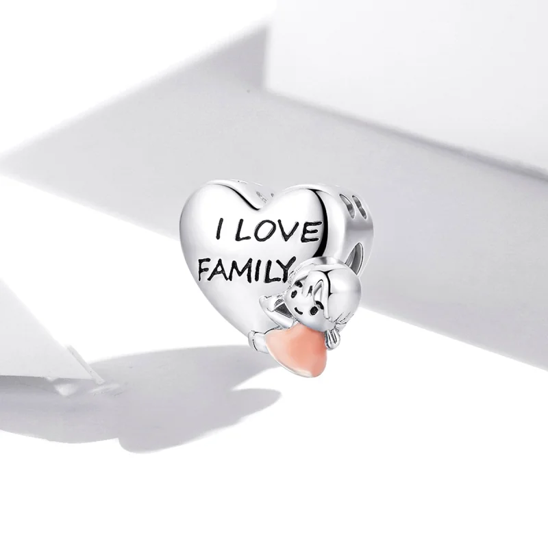 (imagem para) Pandora Style I Love My Home Charm - BSC478 - Visualizar 2