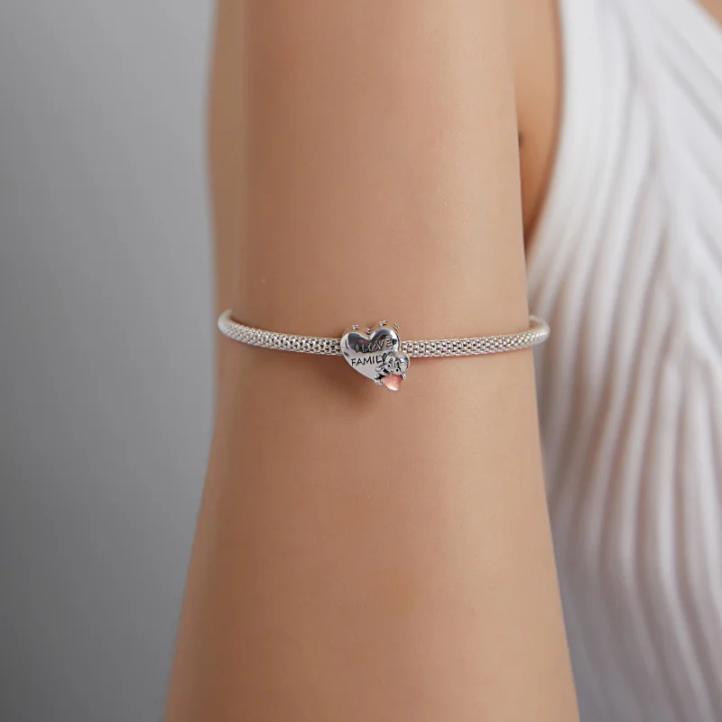 (imagem para) Pandora Style I Love My Home Charm - BSC478 - Visualizar 5
