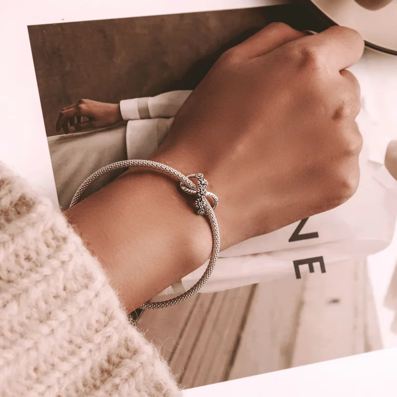 (imagem para) Pandora Style Infinite Flowers Charm - SCC2099 - Visualizar 5