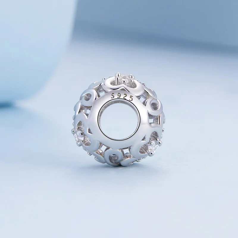 (imagem para) Pandora Style Infinite Heart Charm - BSC664 - Visualizar 3