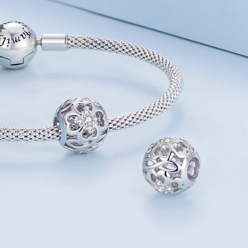 (imagem para) Pandora Style Infinite Heart Charm - BSC664 - Visualizar 5