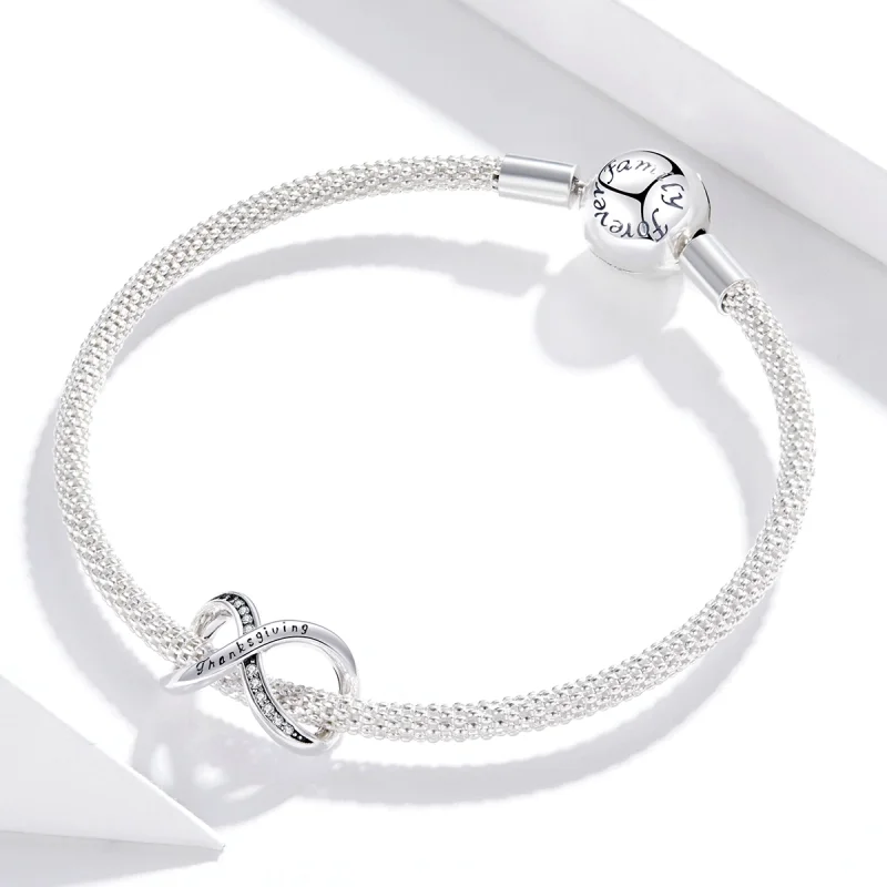 (imagem para) Pandora Style Infinity Symbol Charm - SCC1636 - Visualizar 3