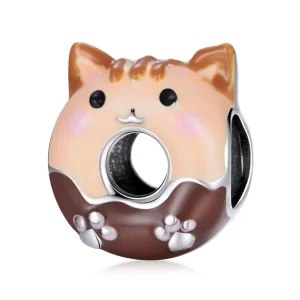 (imagem para) Pandora Style Kitty Donuts Charm - SCC1877