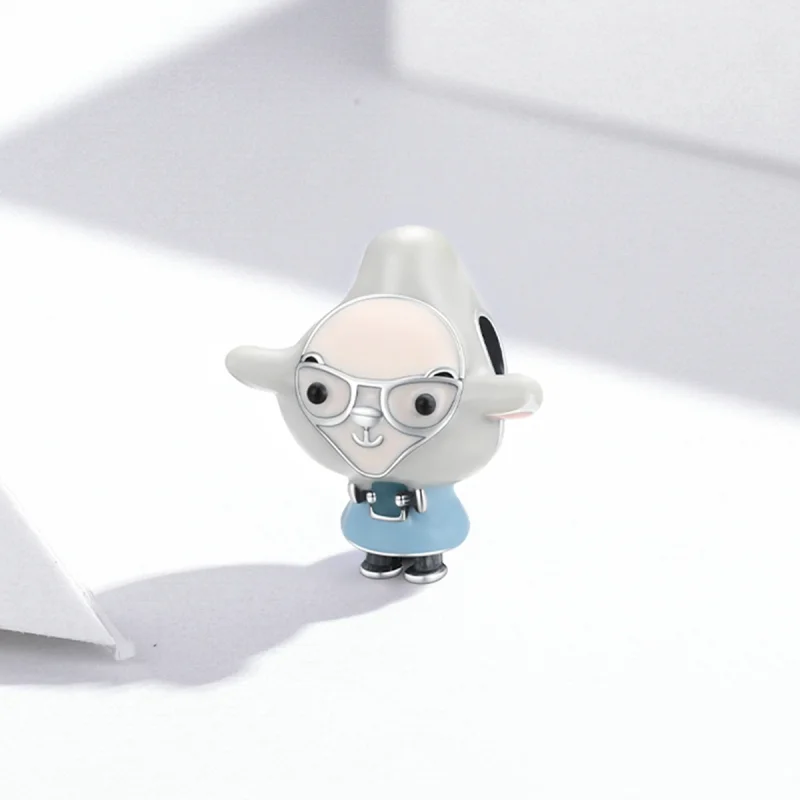 (imagem para) Pandora Style Lamb Lawyer Charm - SCC1965 - Visualizar 2