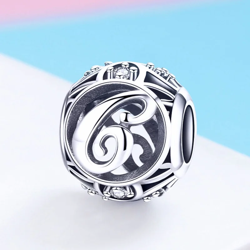(imagem para) Pandora Style Letter-C Charm - SCC738-C - Visualizar 2